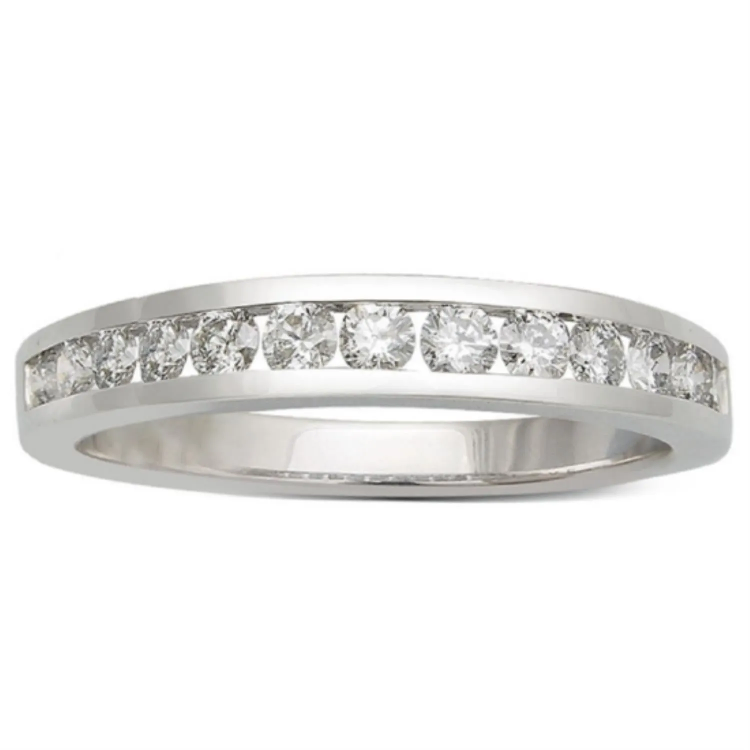 1/2 CTW Diamond Wedding Ring in 14KT White Gold