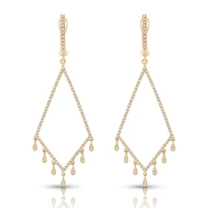 14K Dangling Diamond Earring