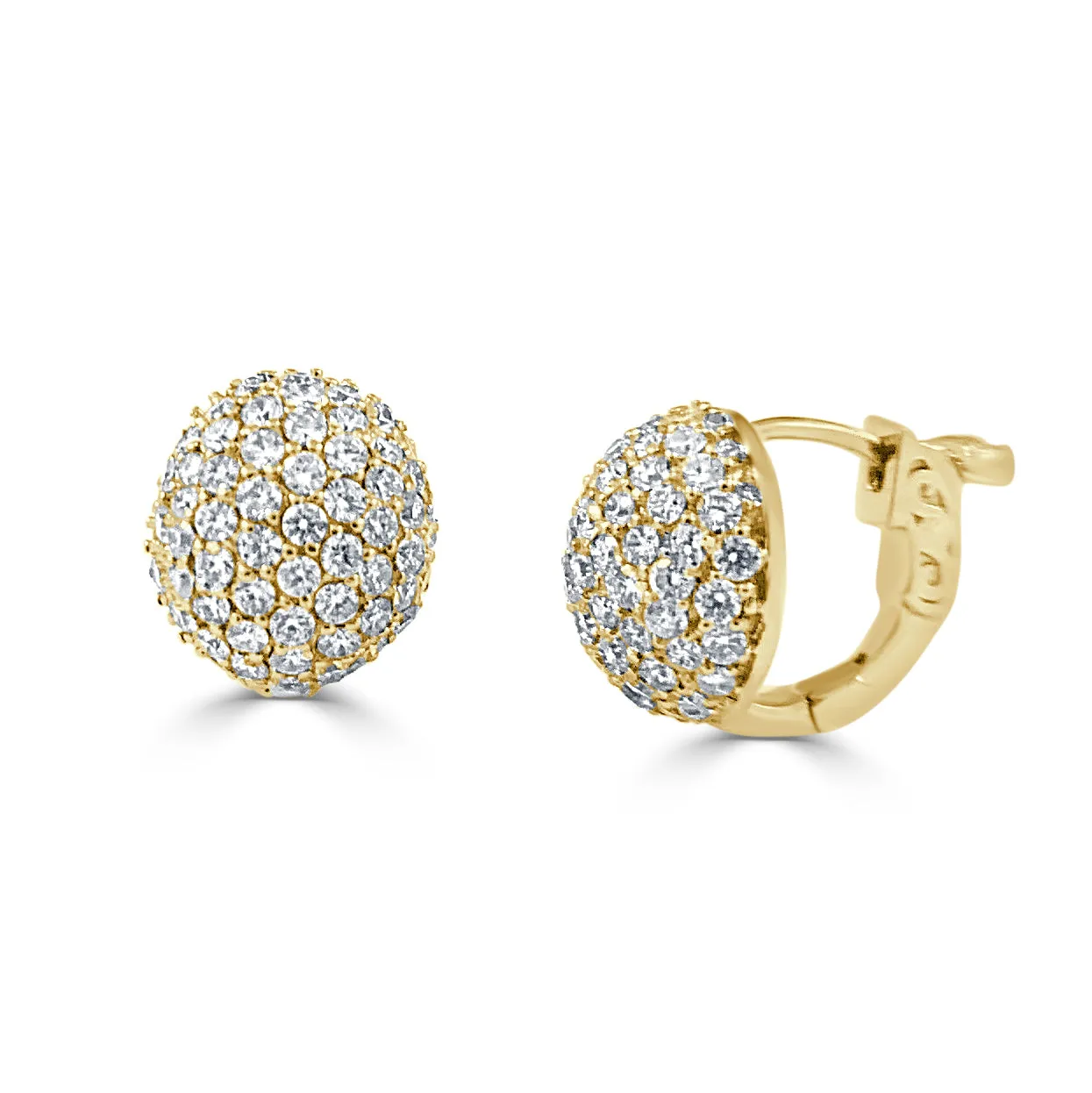 14k Gold & Diamond Earrings - 1.70ct