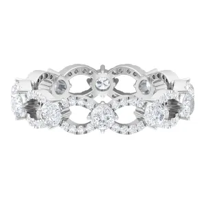 1.5 CT  Designer Moissanite Wedding Band