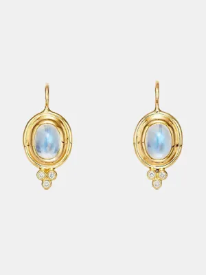 18k Classic Temple Earrings