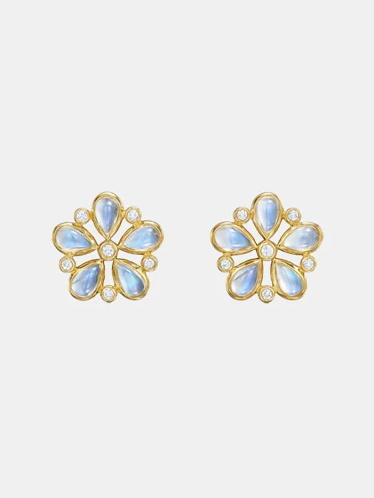 18K Luna Post Earrings