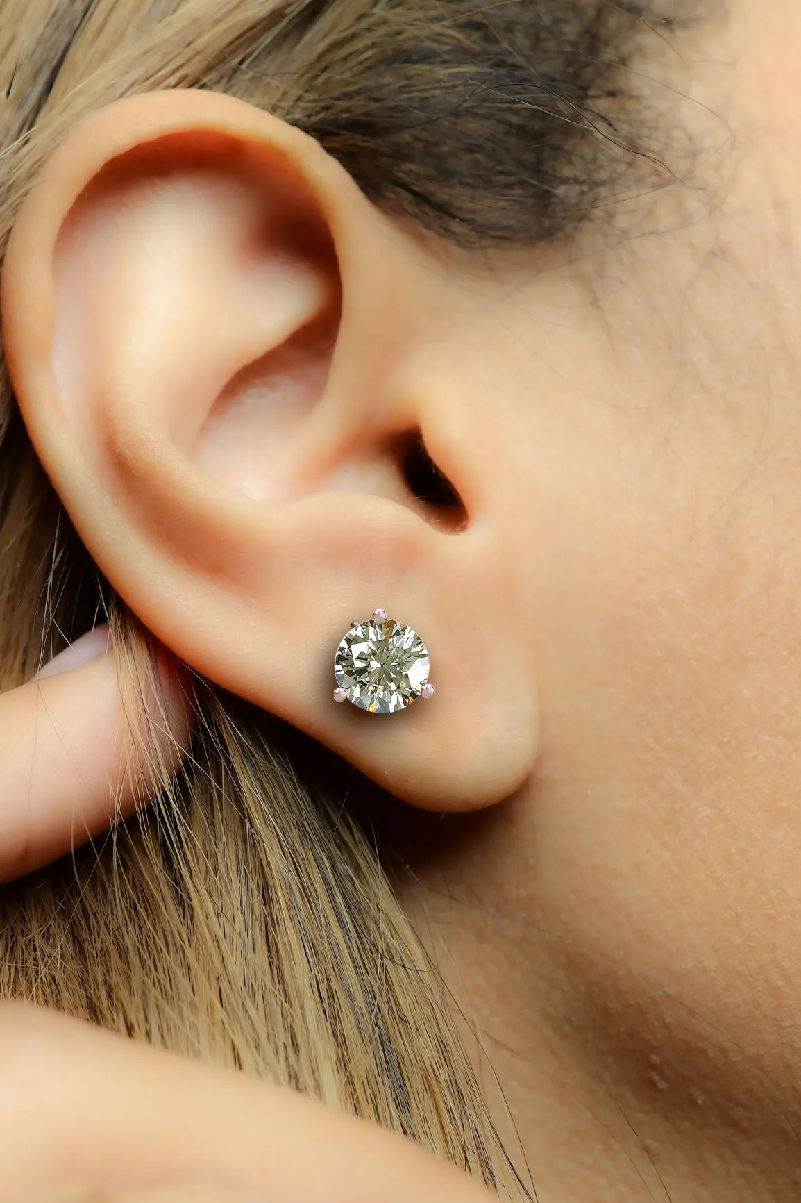 2 ctw Champagne Diamond Studs