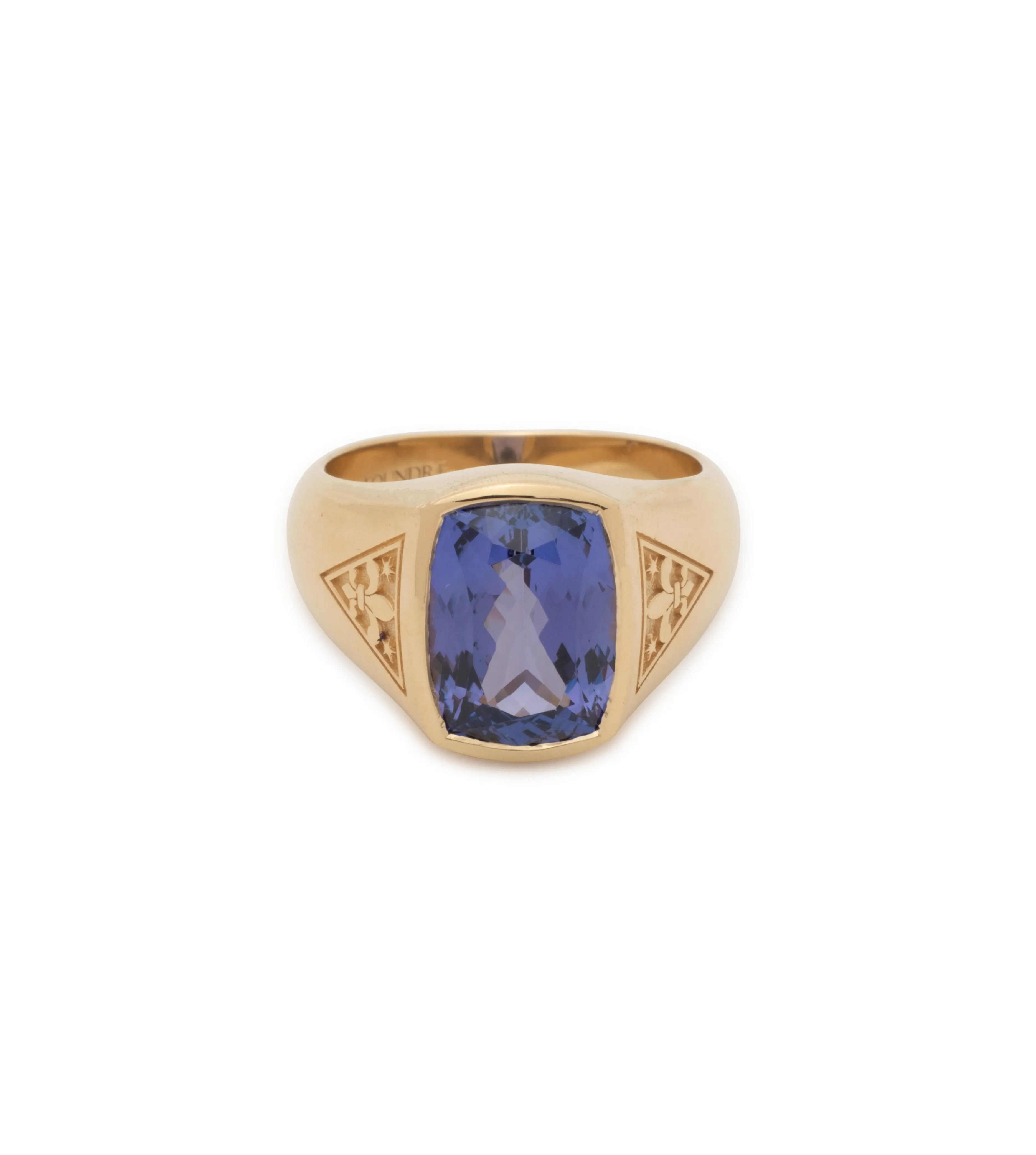 3.07 ct Purple Sapphire - Internal Compass : One of A Kind Gemstone Ring