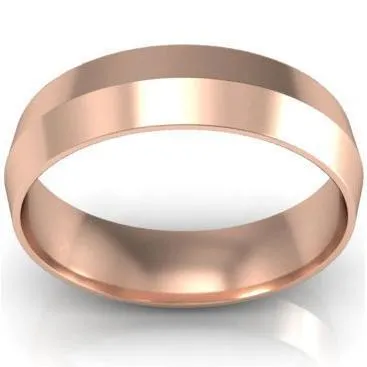 5mm Knife Edge Wedding Ring in 14kt Gold