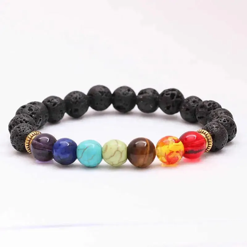 7 Chakra Natural Stone Bracelet