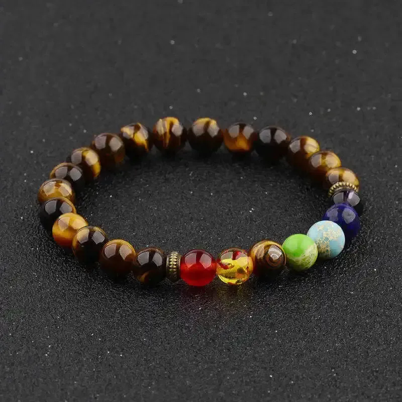 7 Chakra Natural Stone Bracelet