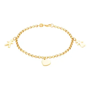 9ct Yellow Gold Silver Filled 19cm Bracelet