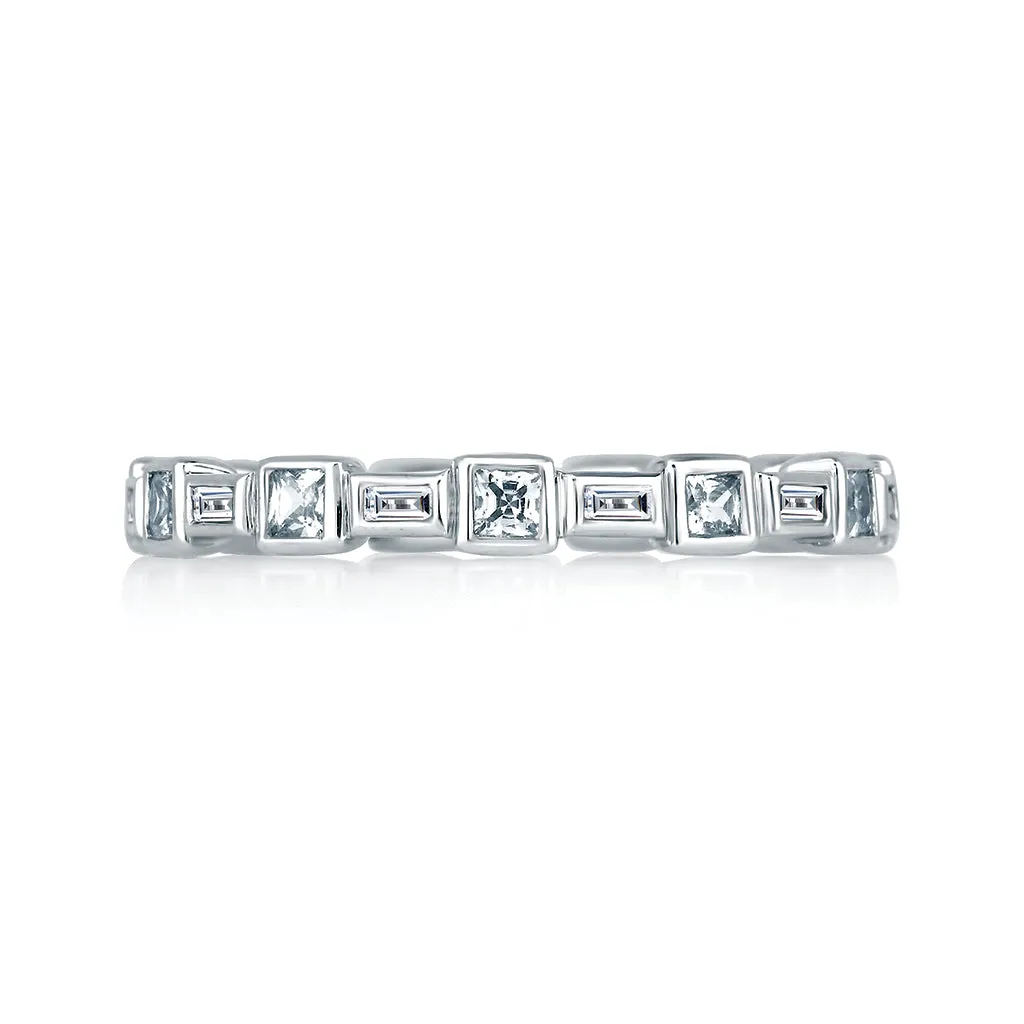 A. Jaffe Metropolitan Eternity Diamond Wedding Band in White Gold