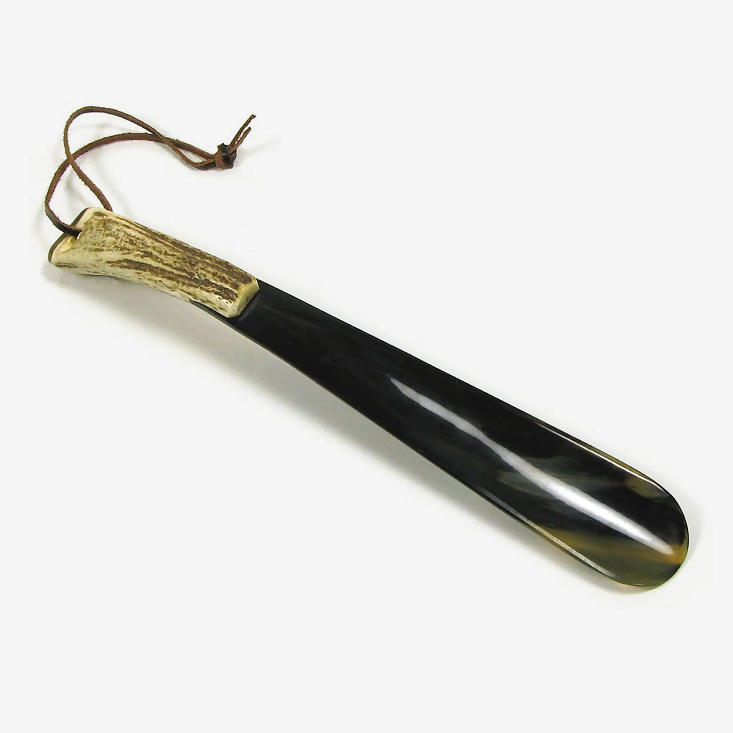 Abbeyhorn 12" Stag Antler Crown Handle Shoehorn