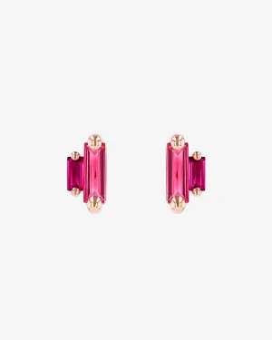 Amalfi Double Stack Red Mix Studs