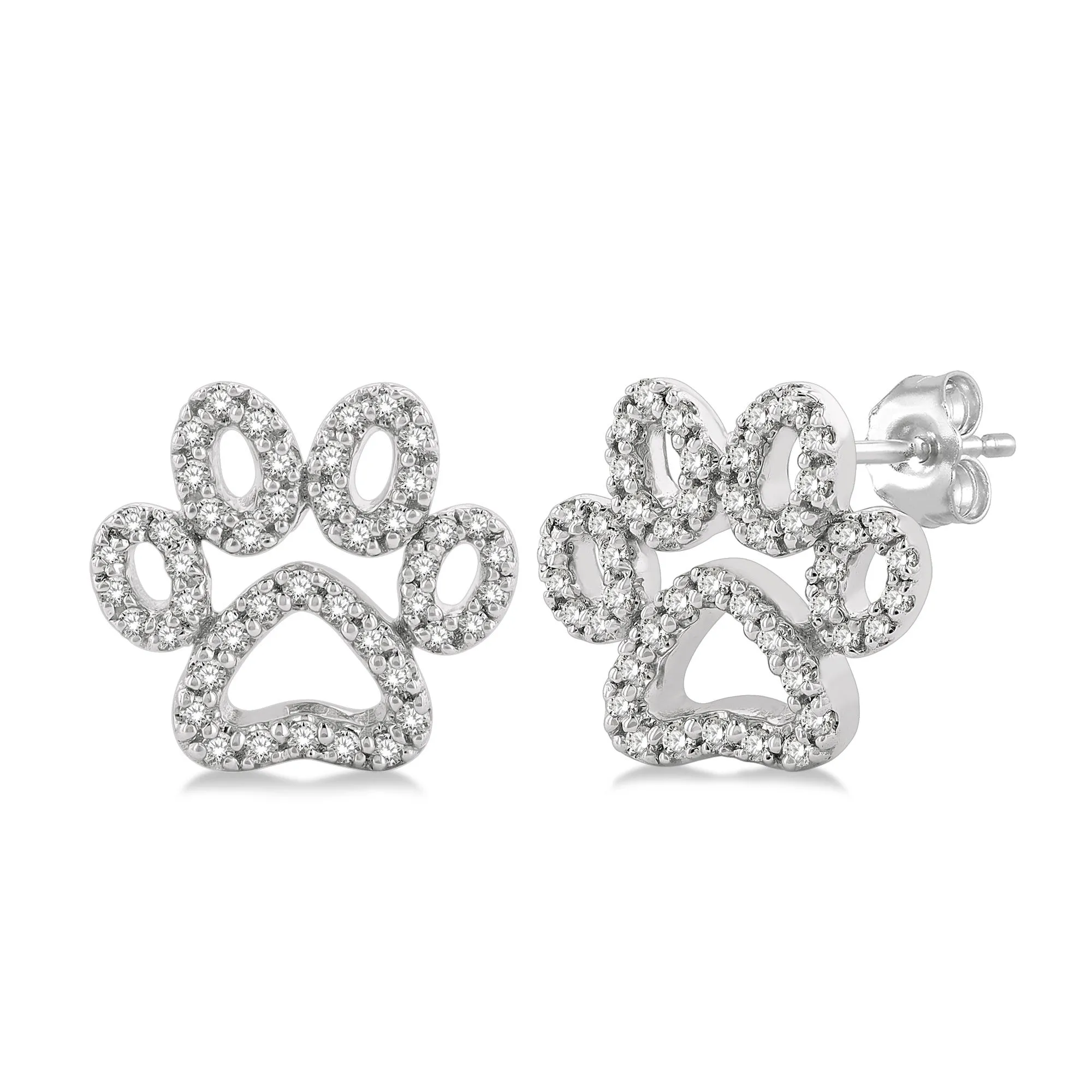 Ashi .25ctw Diamond Paw Stud Earrings