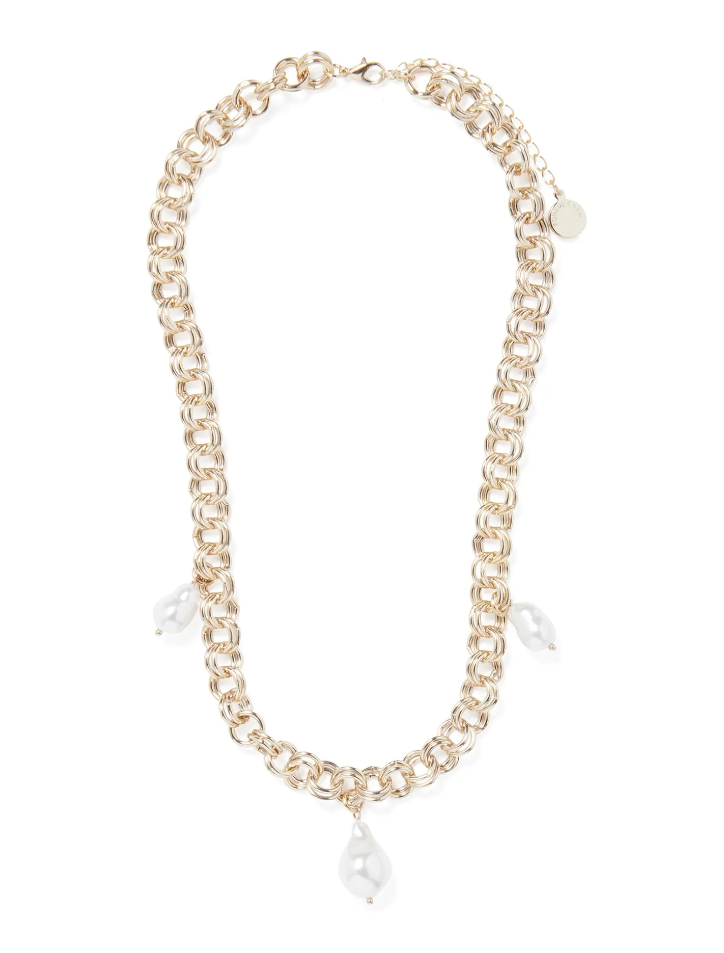 Ashley Multi Pearl Drop Necklace