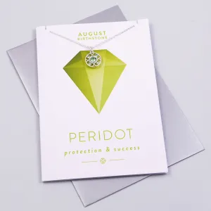 August Charm Card Birthstone Collection