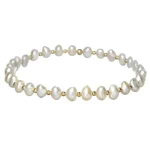 bara boheme - "AMELIA" 14K Gold Filled Bracelet: GOLD FILLED / Stretchy 6.5"