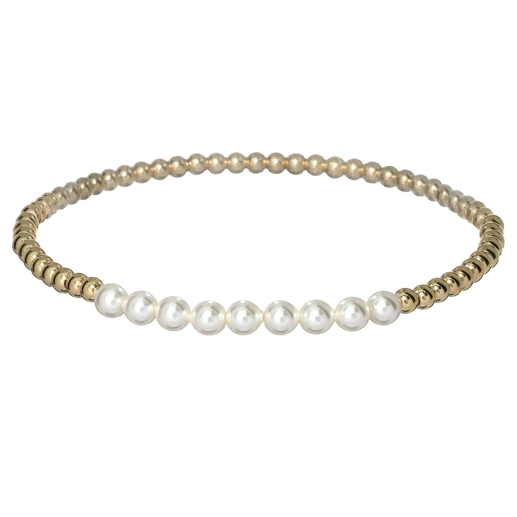 bara boheme - "COLETTE" 14K Gold Filled Bracelet: Gold Filled / Stretchy 6.5"