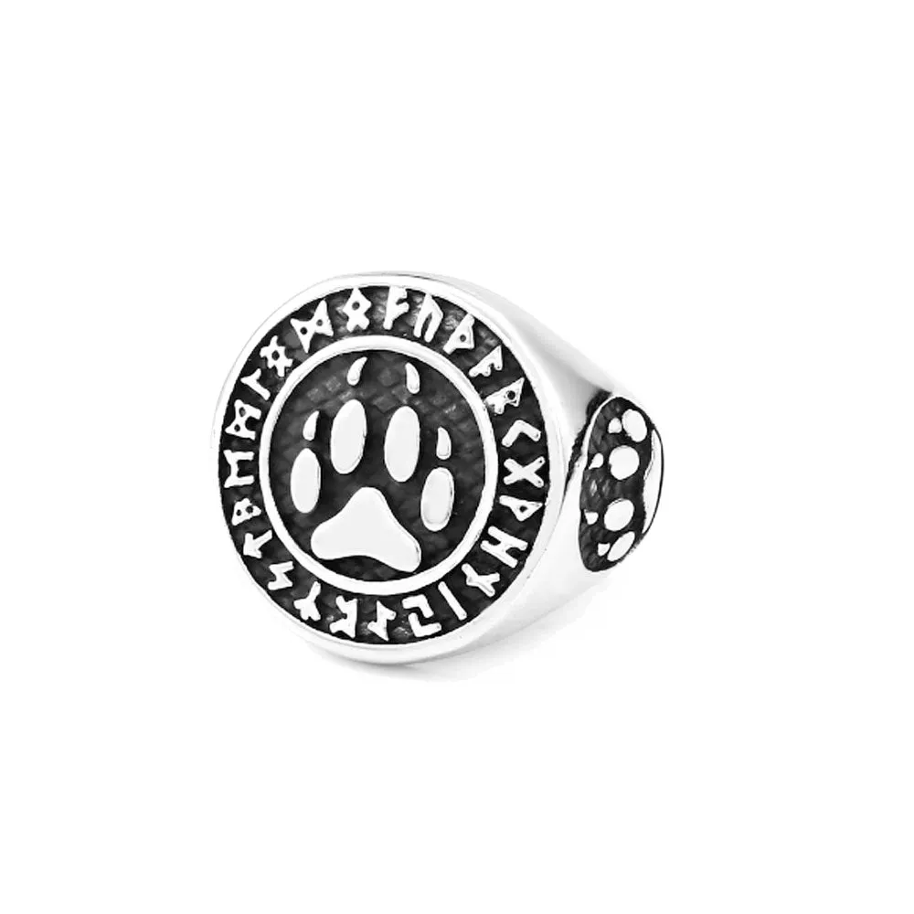 BEAR PAW SIGNET RING