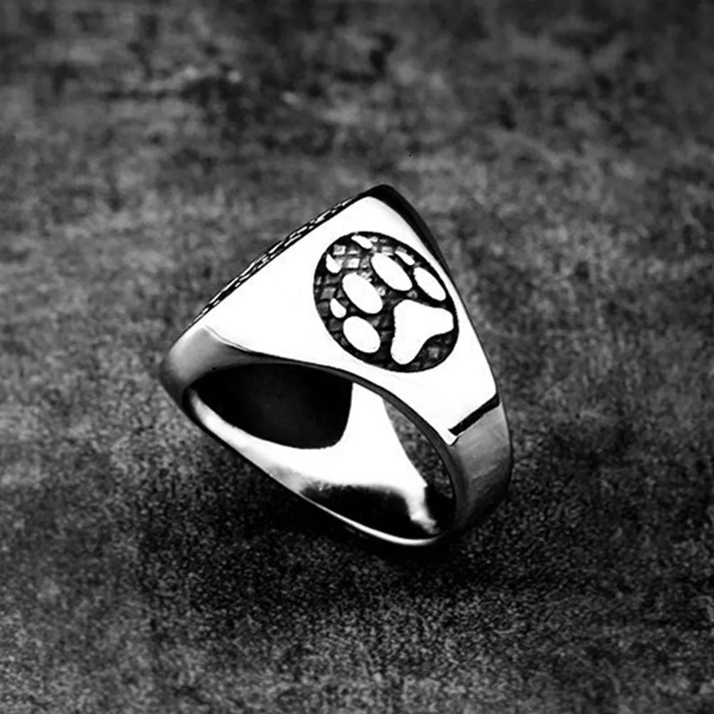 BEAR PAW SIGNET RING