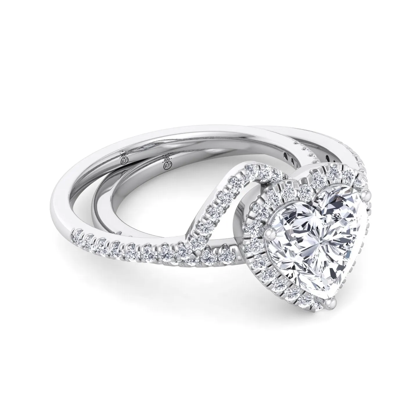 Beverly - Curved Pave Wedding Band (0.21 CT)