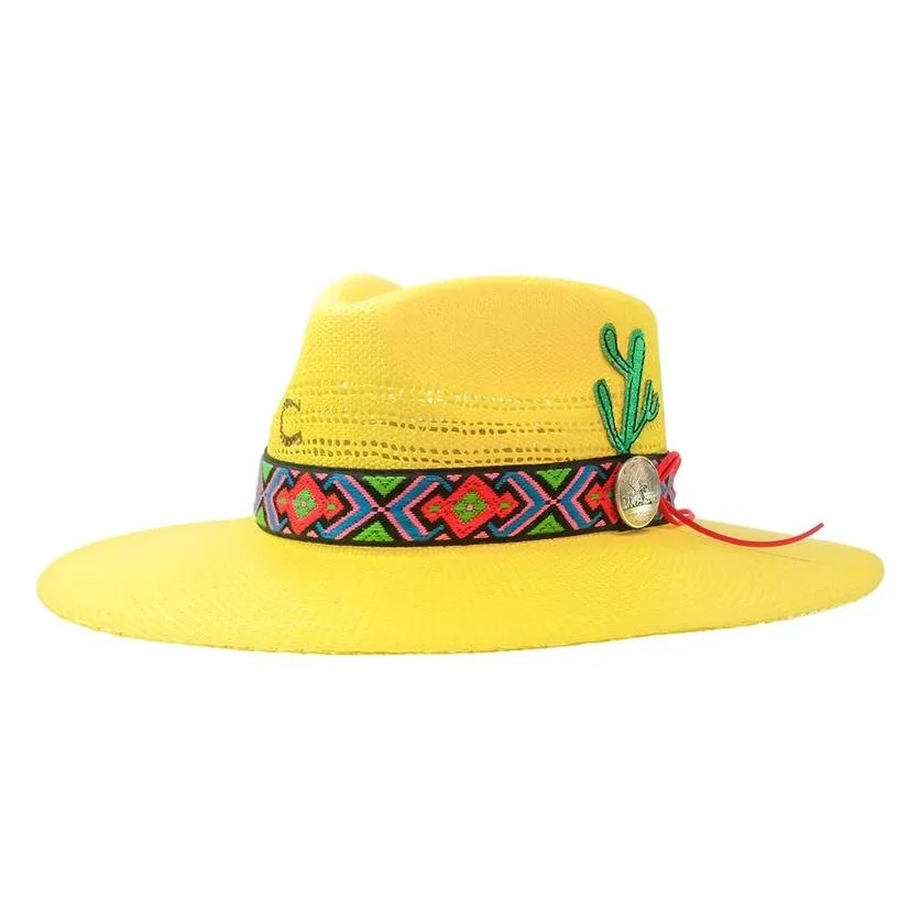 Charlie 1 Horse Mariachi Yellow Straw Hat