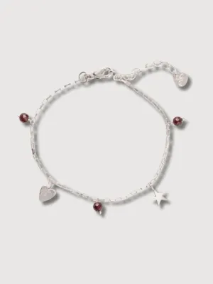 Charmed Garnet Bracelet SP | A Beautiful Story