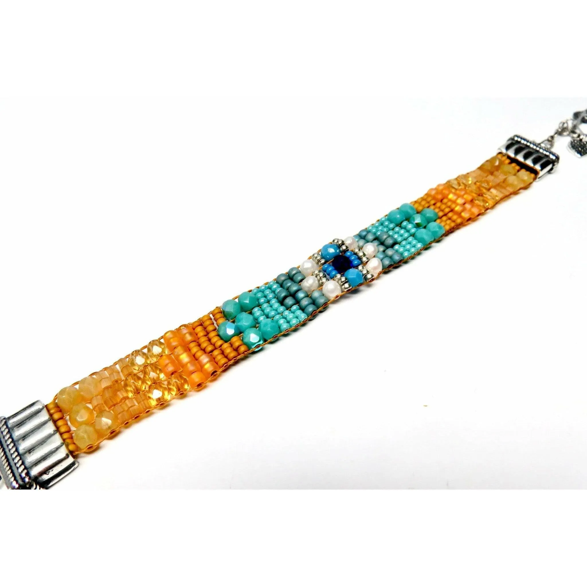 Chili Rose " Freedom 2" Tiffany  Bracelet by Adonnah Langer - Ombre Collection