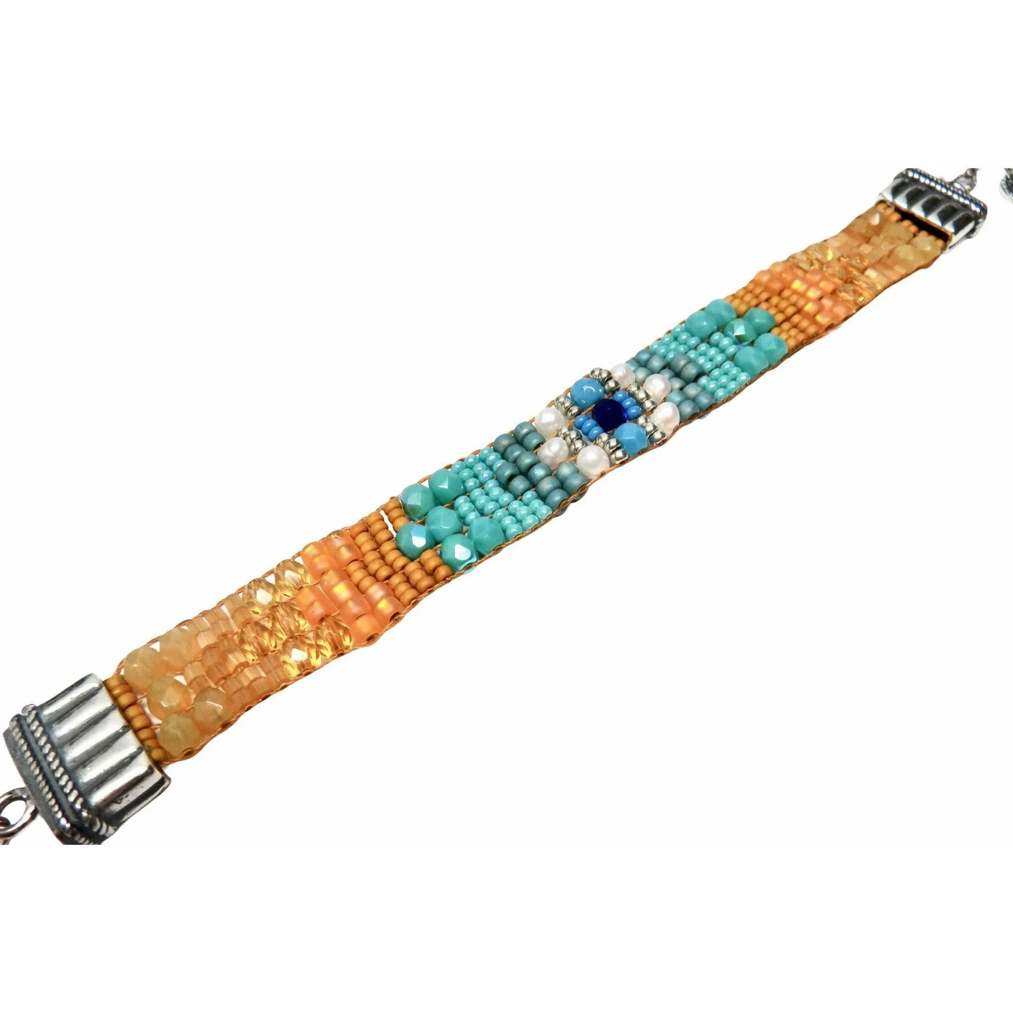 Chili Rose " Freedom 2" Tiffany  Bracelet by Adonnah Langer - Ombre Collection