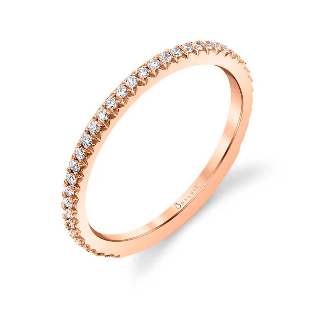 Classic Wedding Band - Adorlee 14k Gold Rose