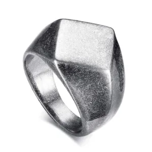 Classy Men Minimalist Signet Ring