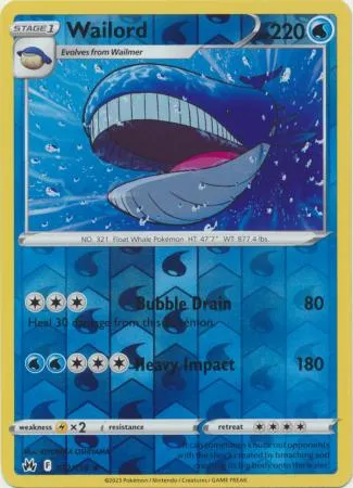 [Collector Troves] Pokemon Sword & Shield Crown Zenith Wailord Card