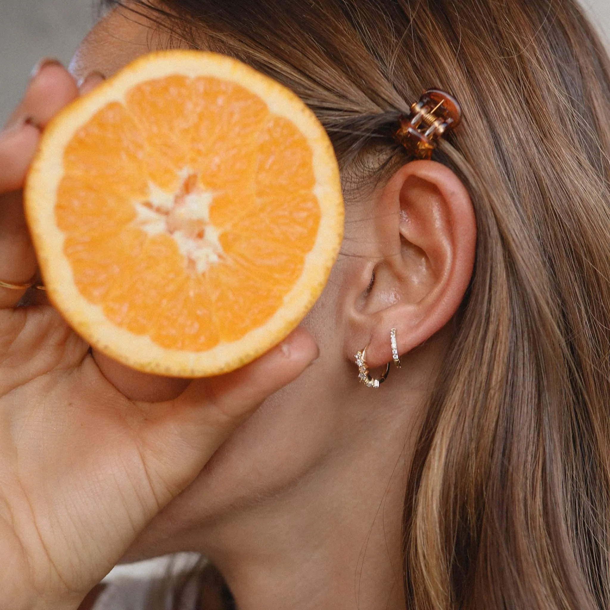 Dainty Huggie Earrings