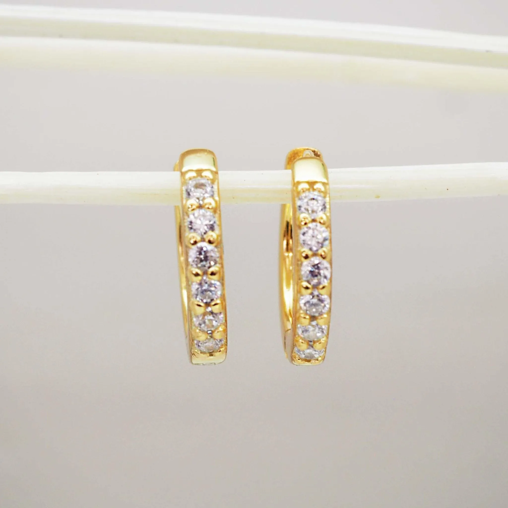 Dainty Huggie Earrings