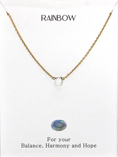 Dainty Stones Necklaces by Triad Collection