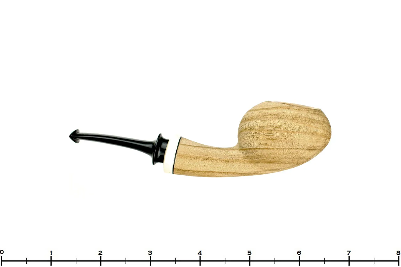 Dirk Heinemann Pipe Sandblast Olive Wood Tomato with Ivorite