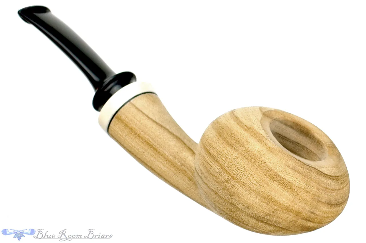 Dirk Heinemann Pipe Sandblast Olive Wood Tomato with Ivorite