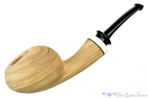 Dirk Heinemann Pipe Sandblast Olive Wood Tomato with Ivorite