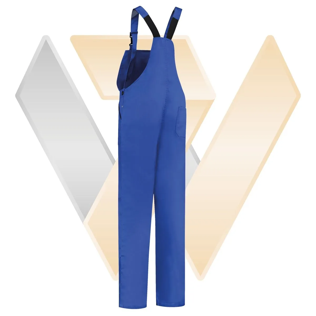 Dungarees&#x20;polyester&#x20;&#x2F;&#x20;cotton&#x20;Zwart&#x20;&#x20;-&#x20;71WorkX&#x20;Wear