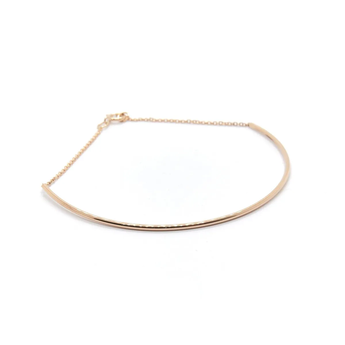 Fine Arc Bracelet, Rose Gold