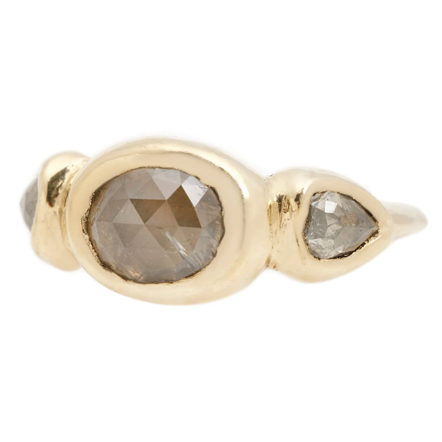 Firelight Diamond Signet Ring