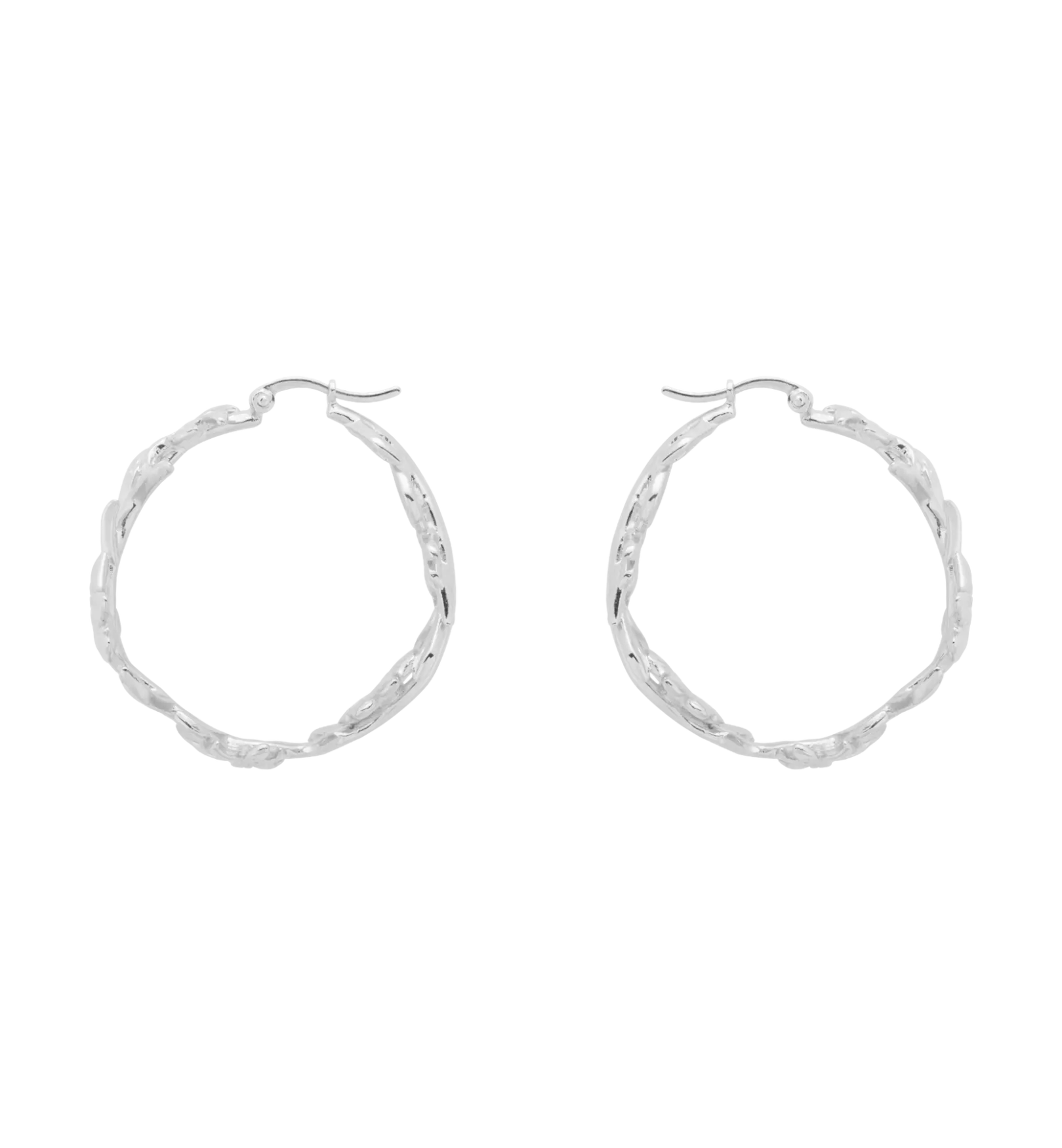 Flower Crown Hoop Earrings