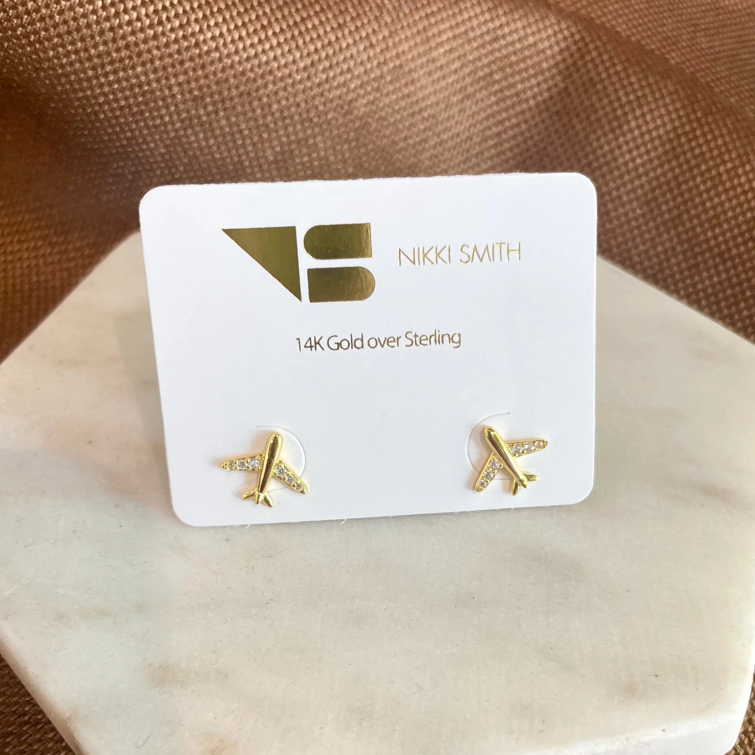 Fly Away Gold Studs