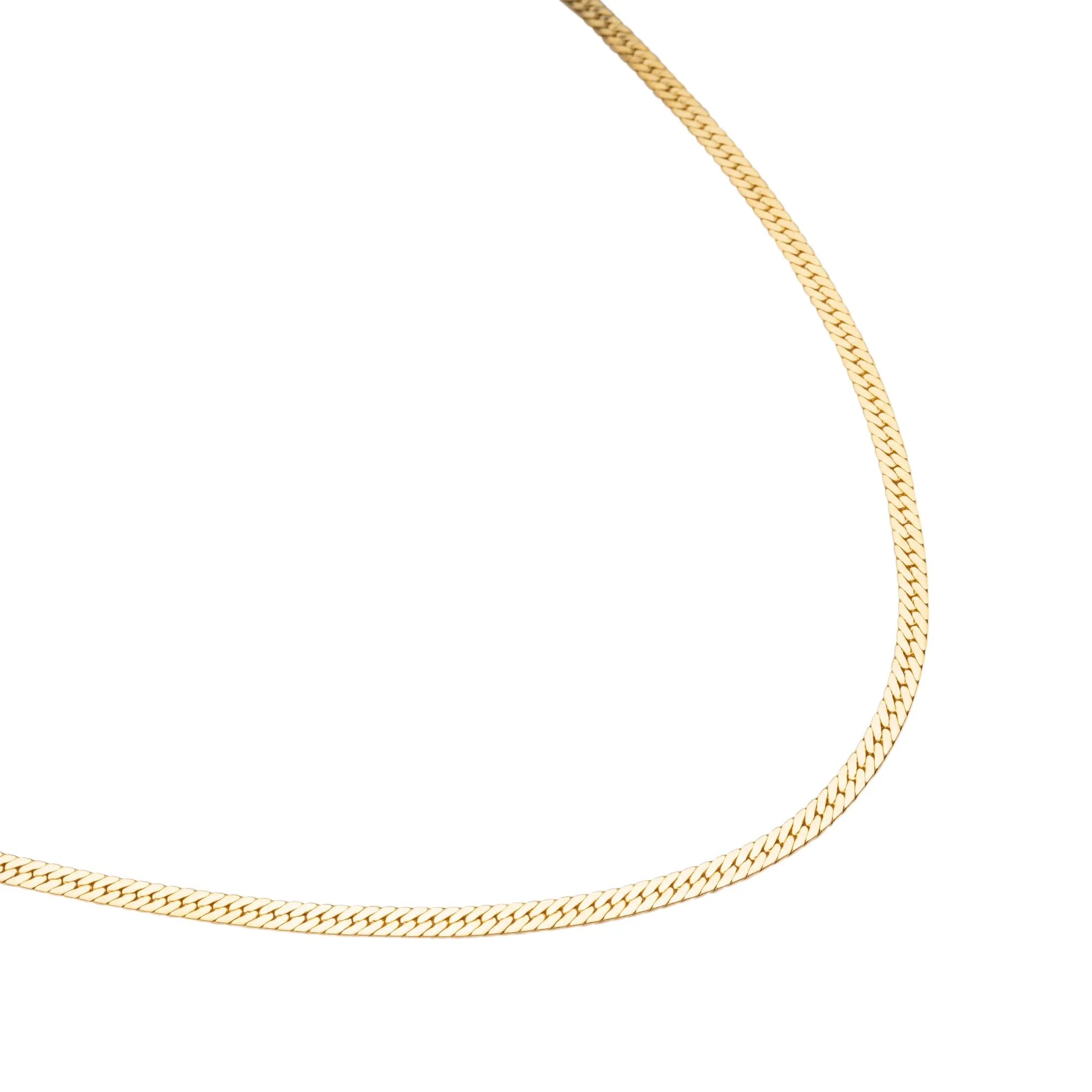 Gold Filled Herringbone Necklace | 3mm