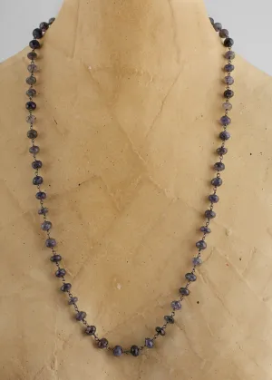 Grey/Blue Labradorite Beaded Necklace