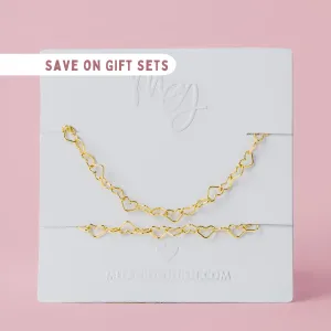 Heart Link Chain Gift Set