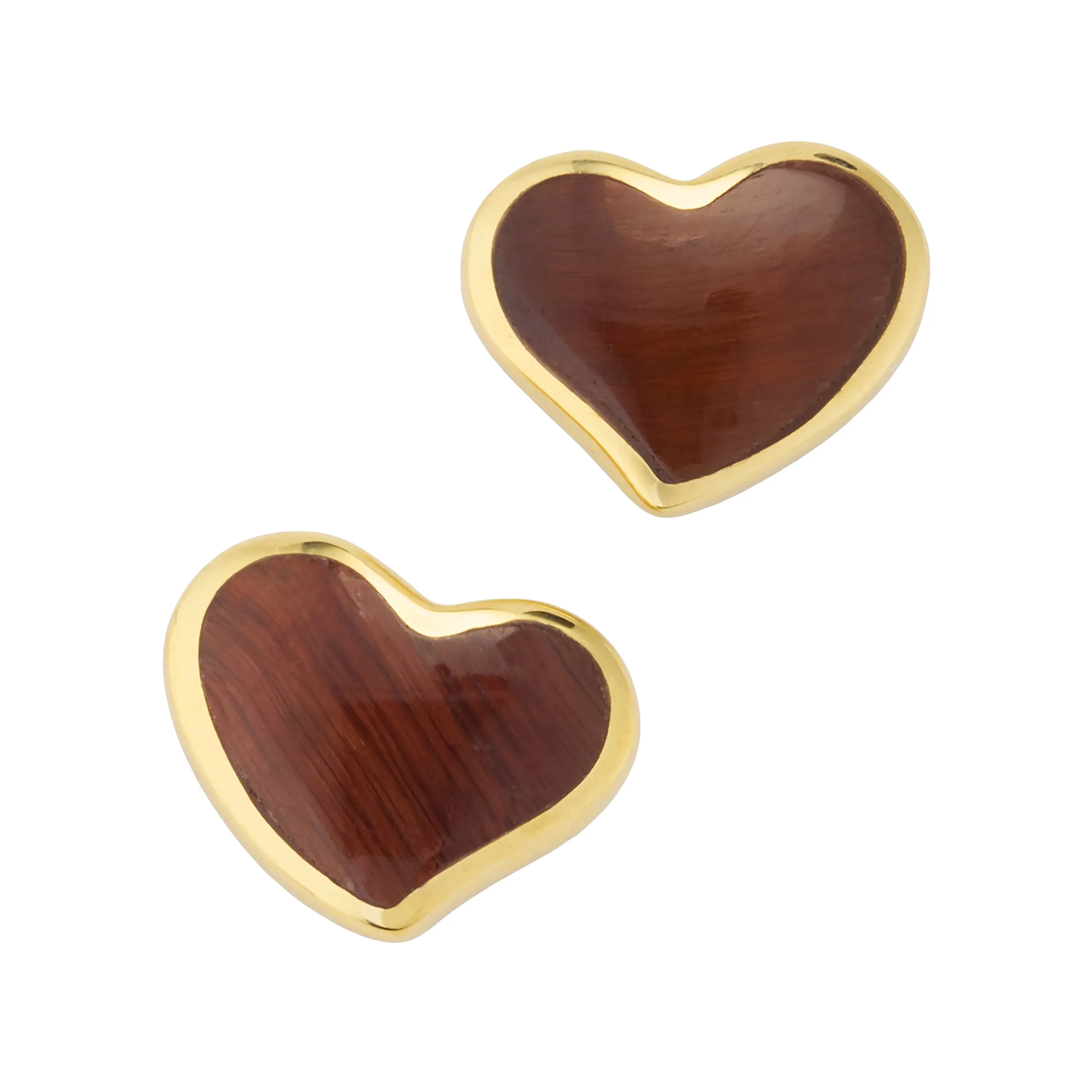 Heart Stud 18k Gold Vermeil Sterling Earrings