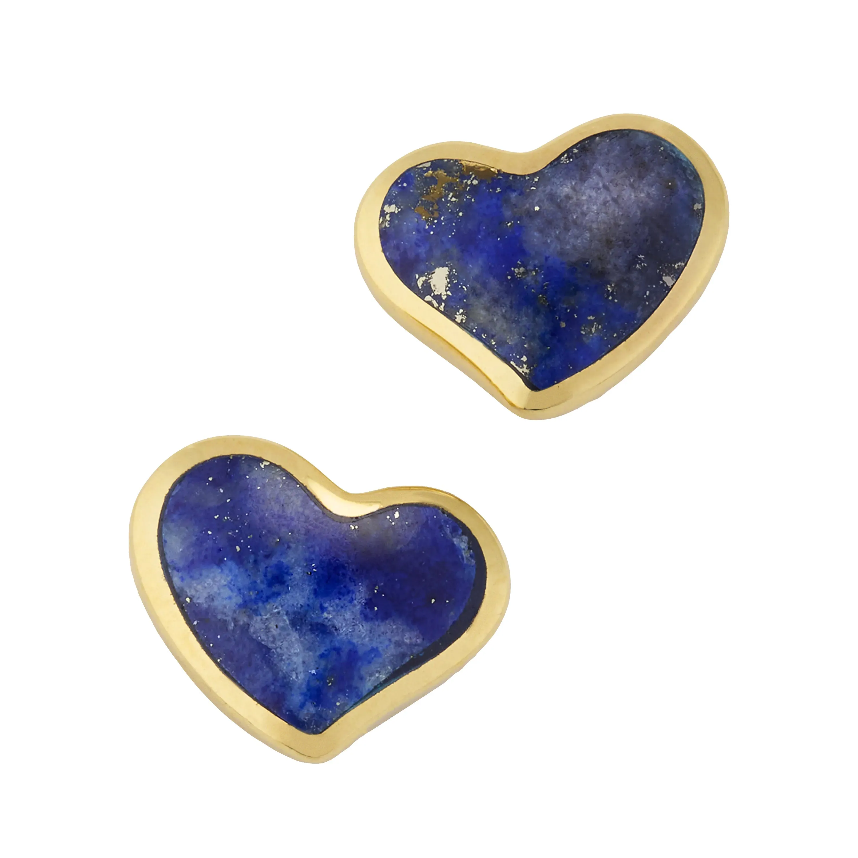 Heart Stud 18k Gold Vermeil Sterling Earrings