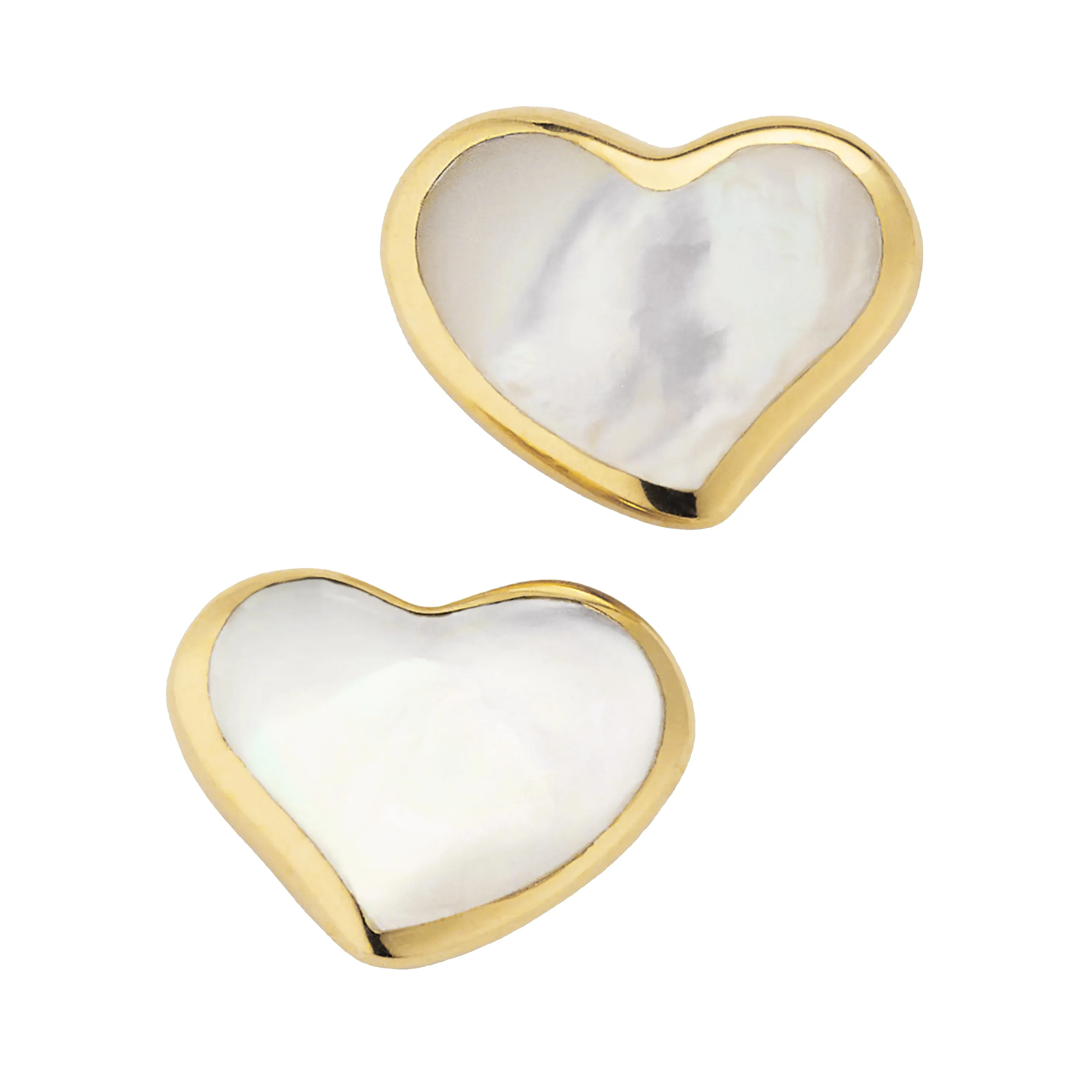 Heart Stud 18k Gold Vermeil Sterling Earrings