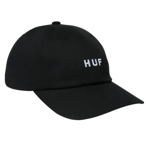 HUF SET OG CV 6 PANEL HAT BLACK