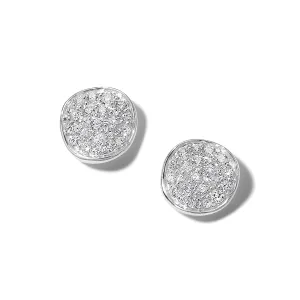 Ippolita Sterling Silver Stardust Mini Flower Disc Stud Earrings with Diamonds