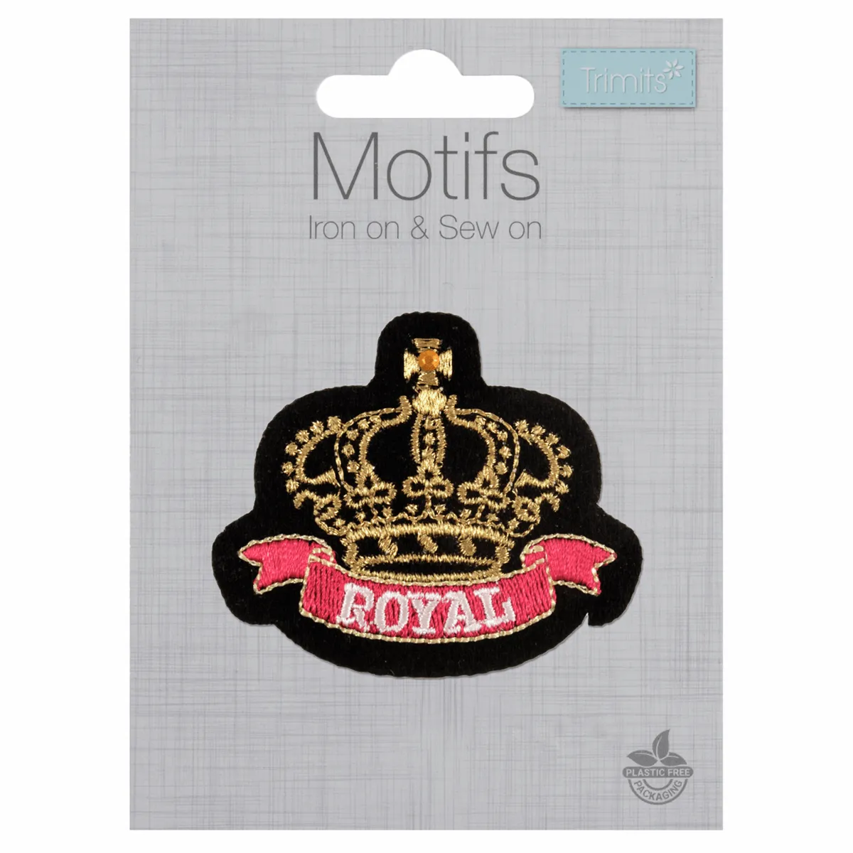 Iron-On/Sew On Motif Patch - Royal Crown